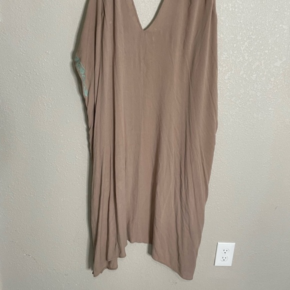 Umgee Light Tan Brown Embroidered Duster Cardigan S/M - Picture 9 of 9